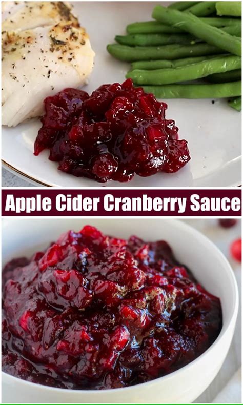 Apple cider cranberry sauce – Artofit