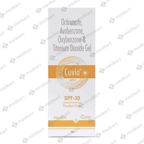CUVIA SPF 30 AQUAGEL 50 GM, Price, Composition & Generic Alternatives ...