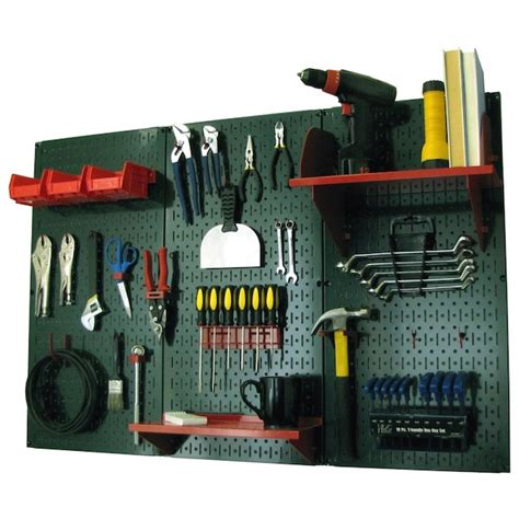 Wall Control 30-Piece Steel Pegboard Multi-tool Rack in Green (48-in W ...
