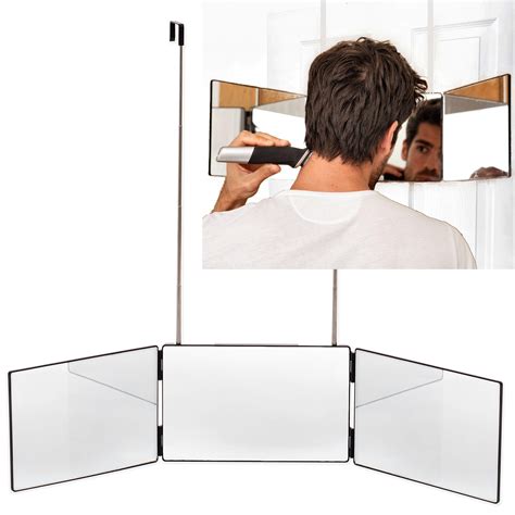 Buy The Barbering Co. 3 Way Mirror - Real Glass | Trifold Mirror for ...