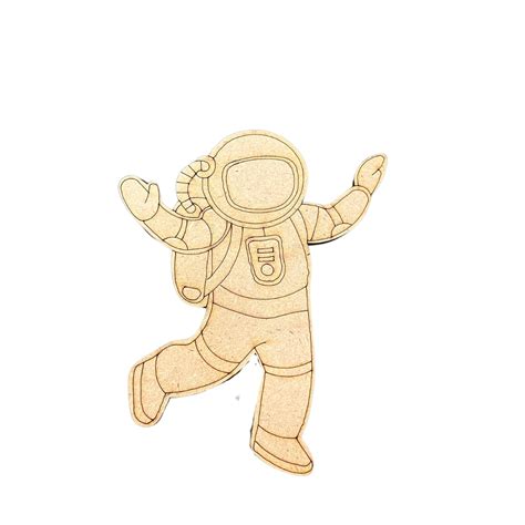 Astronaut drawing MDF Cutout – Mirror Glass World Wide