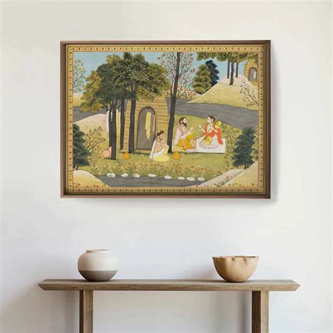 Story of Rama Vintage Indian Frameless Wall Art Poster | Life n Colors