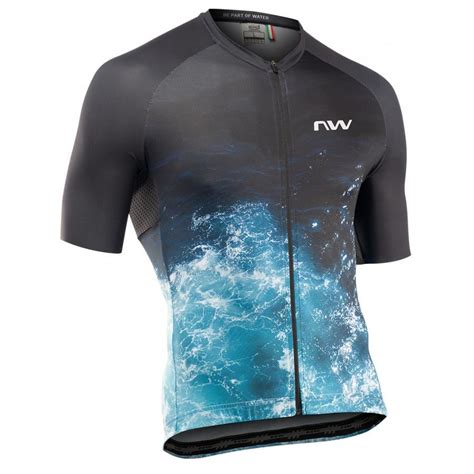 Northwave Water Jersey - Black/Blue | Cyclop.in