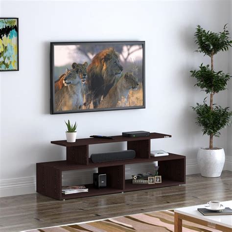 Anikaa Melina Engineered Wood TV Unit/TV Stand/Floor Standing TV Unit ...