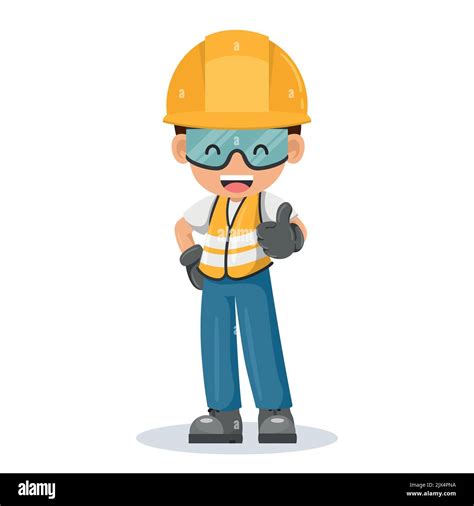 Safety glove thumbs up Stock Vector Images - Alamy