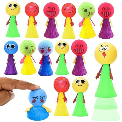 Birthday Popper Set of 15 Smiley Emoji Jump Toy as Birthday Return ...