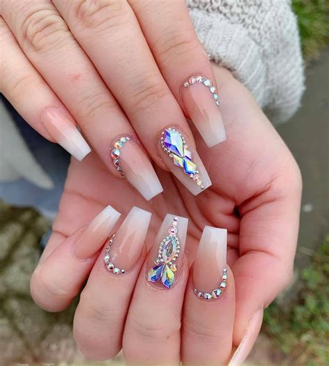 nails with rhinestones 2022