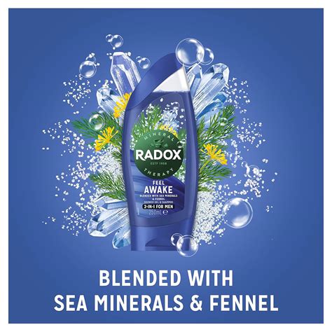 Buy Radox Feel Awake for Men 2 in 1 Shower & Shampoo 250ml Online at ...