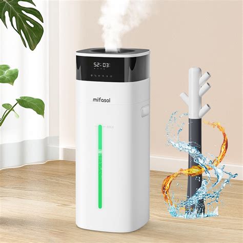 Humidifier Large Room, 5.3Gal/20L Cool and Warm Mist Humidifiers for ...