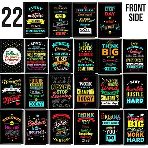 22 Set 44 Posters - Laminated - V2 - Motivational Posters for Classroom ...