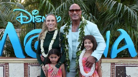 Dwayne Johnson shares sweet moment with rarely-seen daughters at Moana 2 premiere | HELLO!