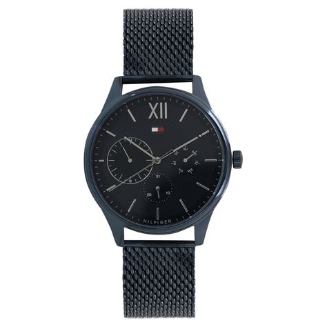 Buy Online Tommy Hilfiger Quartz Multifunction Blue Dial Metal Strap ...