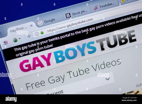 Ryazan, Russia - June 05, 2018: Homepage of GayBoysTube website on the ...