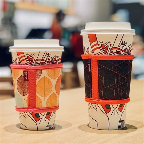 MOXIE Coffee Cup Sleeves – Premium Neoprene Insulated Reusable Coffee ...