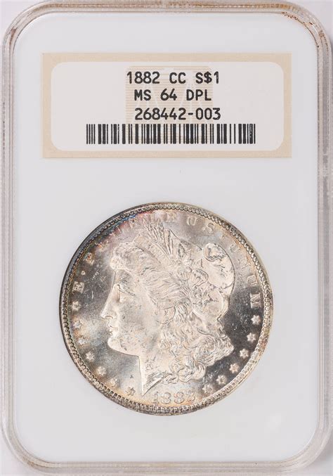 1882-CC Morgan Silver Dollar NGC MS-64 DMPL OH (Toned) (Item 1827131 ...