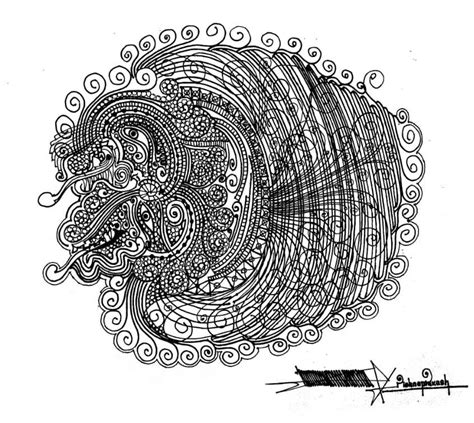 "Untitled 52": Grey Mixed Media Drawing by Krishnaprakash Vasant ...