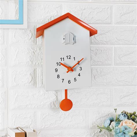 Cuckoo Wall Clock Birds Sounds Pendulum Clock Desk... – Grandado