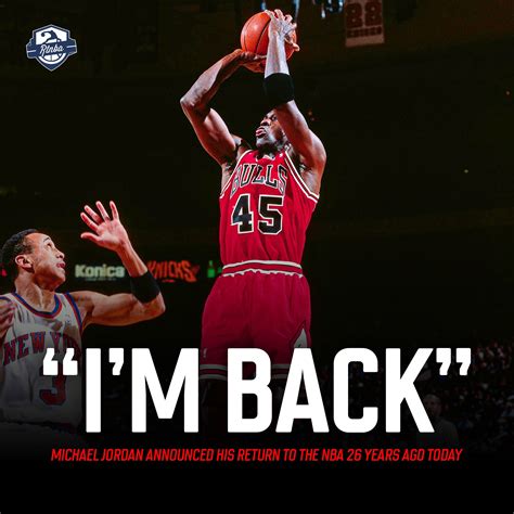 I'm Back Images Michael Jordan | His Airness | 30 Years Ago MJ Send A
