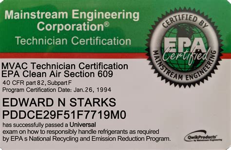 609 Certification Card 的图像结果