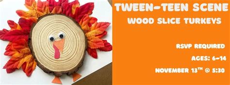 Tween-Teen Scene Wood Slice Turkeys (6-14), McCreary County Public ...