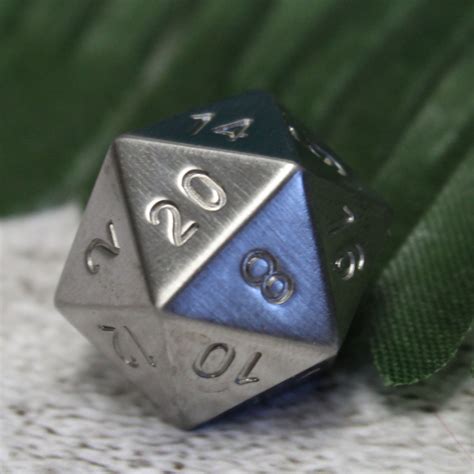 Massive Tungsten d20 - Jumbo 45mm Die for Tabletop Games – Dice Dungeons