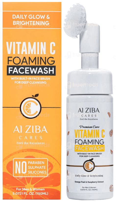 Al Ziba Cares Vitamin C Foaming Face Wash 150ml - Uses, Side Effects ...