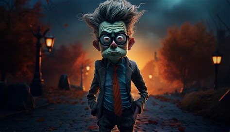 A halloween character as a pixar character epic detail cinematic ...