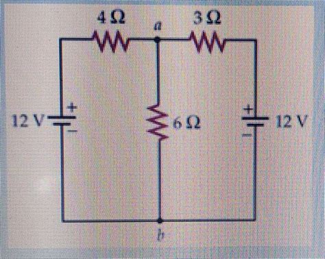 Solved What is the potential difference between point a and | Chegg.com