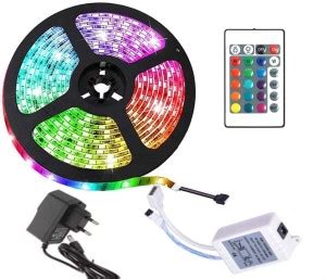GLOWTRONIX 300 LEDs 4 m Multicolor Color Changing String Rice Lights ...