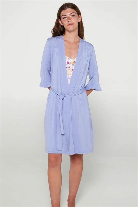 Robe with Short Sleeve-20036-1