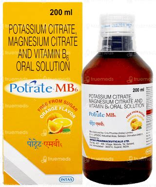 Potrate Mb 6 1100/375/20 MG Solution 200 ML | Order Potrate Mb 6 1100 ...