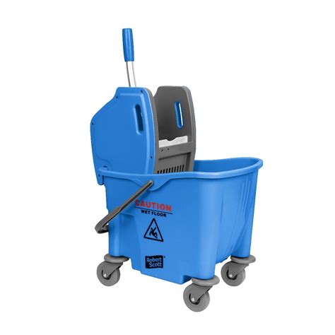 Purely Smile 25L Blue Mop Bucket & Wringer | Kentucky Mop – Blake and White