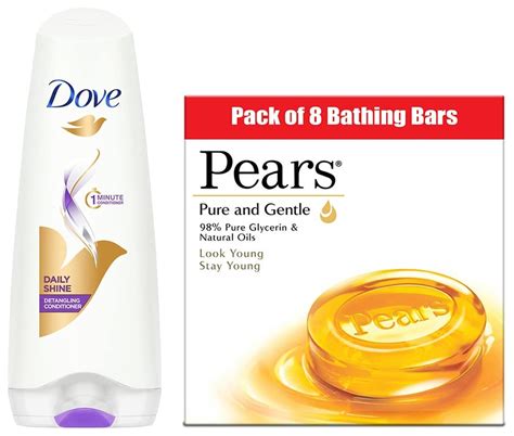 Buy PEARS Pure And Gentle Pear Scent Bathing Bar, 125g (Pack Of 8 ...