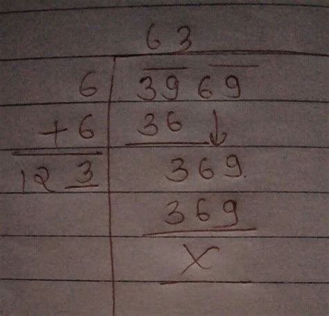 find the square root of 3969 by long division - Brainly.in