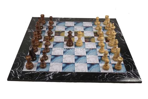 ♟️ 19" Wooden Laminated Chess Board Game Set with 3.75" Staunton Style
