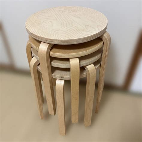 ずん様 IKEA イケア フロスタ スツール 2脚 スタッキングチェア IKEA - 二脚セット IKEA イケア スツール 椅子 フロスタ ...