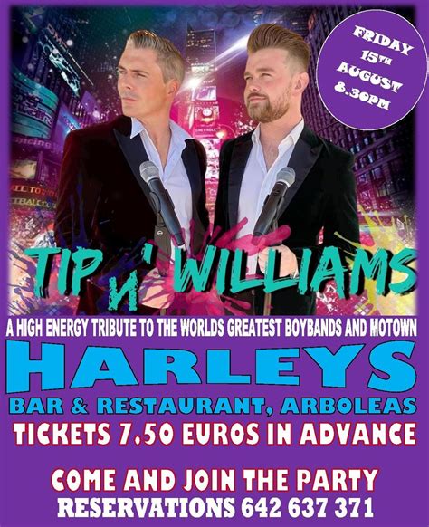 Tip n Williams live at Harleys, Poligono Industrial Sur, 04660 Arboleas ...