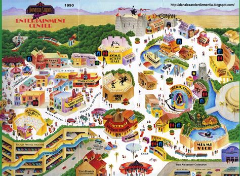 Map of Universal Studios Hollywood