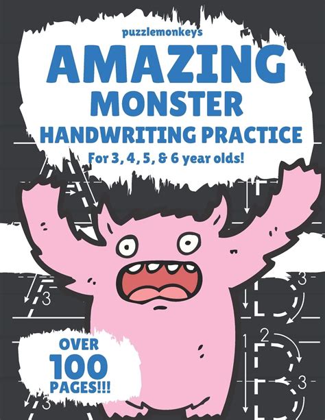 Buy Amazing Monster Handwriting Practice for 3, 4, 5 & 6 year olds ...