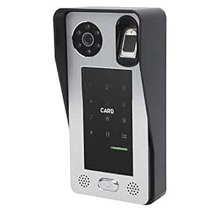 Access Control System, Video Door Phone 7in Monitor Fingerprint Night ...
