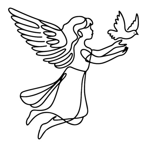 Angel outline Images - Free Download on Freepik