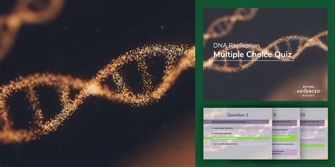 A Level Biology: DNA Replication Multiple Choice Quiz