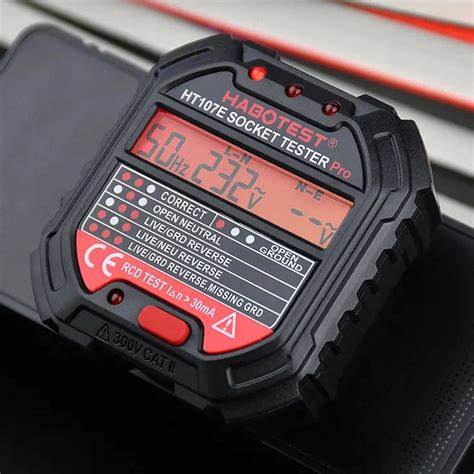 HT107 Electric Outlet Socket Tester RCD- Test India | Ubuy