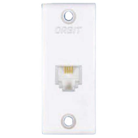 Buy Orbit Vento Series Mini 2 Line Telephone Jack White 1116 Online at ...
