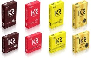 K2 Dotted Condoms Combo of Extra Time Without Flavor, Chocolate ...