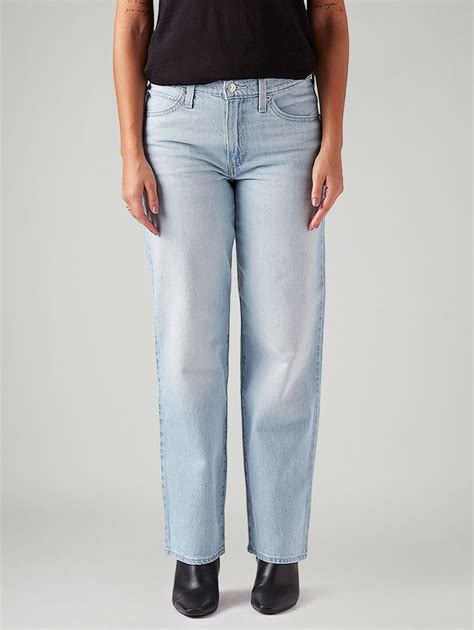 Women's 94 Light Blue Baggy Fit Mid Rise Jeans – Levis India Store