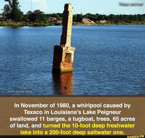 CREDIT: Flickr Ryan Cheung In November of 1980, a whirlpool caused by ...