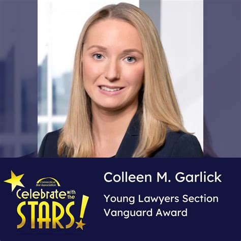 Colleen M. Garlick will receive the 2024 Young Lawyers Section Vanguard ...