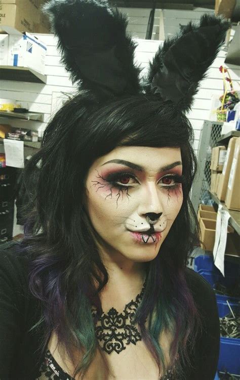 evil bunny makeup