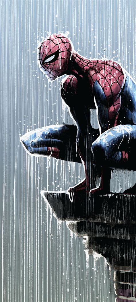 Spiderman Wallpaper Rain Under Spider Man Swinging Through The Rain